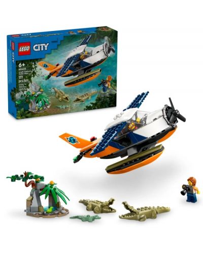 Конструктор LEGO City - Воден самолет Изследовател на джунглата (60425) - 7