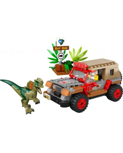 Конструктор LEGO Jurassic World - Засада на дилофозавър (76958) - 3