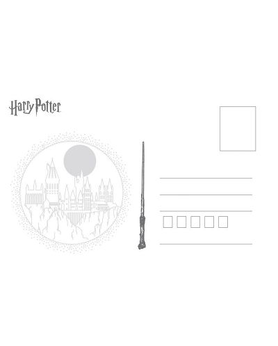 Комплект пощенски картички ABYstyle Movies: Harry Potter - Houses, 5бр. - 2