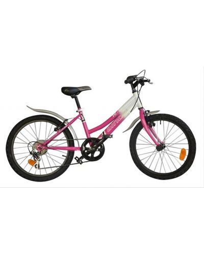 Детско колело Dino Bikes - Дино, бяло и розово, 20" - 1