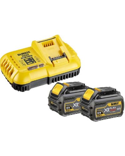 Комплект акумулаторна батерия DeWALT - DCB118T2-QW, 18V, 2х6 Ah, Flexvolt 54V - 1