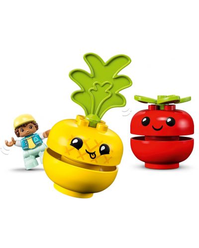 Конструктор LEGO Duplo - Трактор за плодове и зеленчуци (10982) - 5
