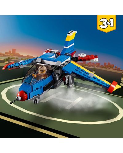Конструктор LEGO Creator 3 в 1 - Състезателен самолет (31094) - 3