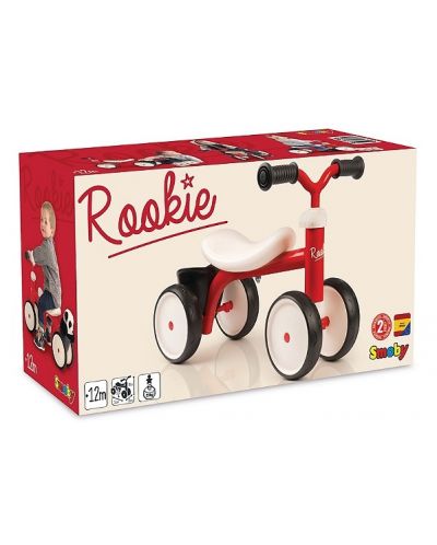 Колело за баланс Smoby Rookie Ride - Червено - 2