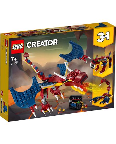 Конструктор LEGO Creator 3 в 1 - Огнен дракон (31102) - 1