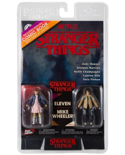 Комплект екшън фигури McFarlane Television: Stranger Things - Eleven and Mike Wheeler, 8 cm - 10