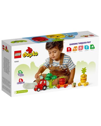 Конструктор LEGO Duplo - Трактор за плодове и зеленчуци (10982) - 2