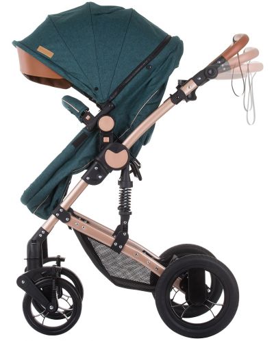 Комбинирана бебешка количка Chipolino - Камеа, авокадо - 6