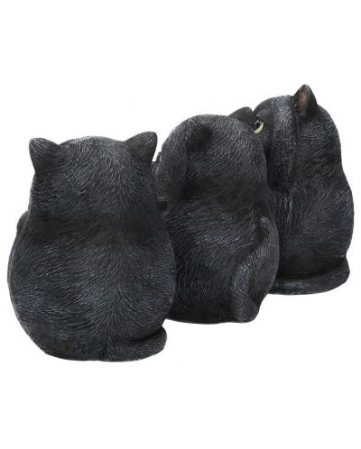 Комплект статуетки Nemesis Now Adult: Humor - Three Wise Fat Cats, 8 cm - 3