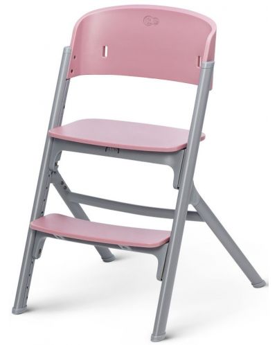 Комплект столче за хранене и шезлонг KinderKraft - Livy и Calmee, розови - 3