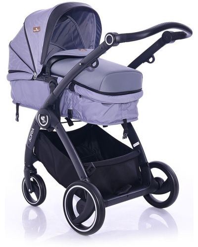 Комбинирана детска количка Lorelli - Adria, Grey - 2