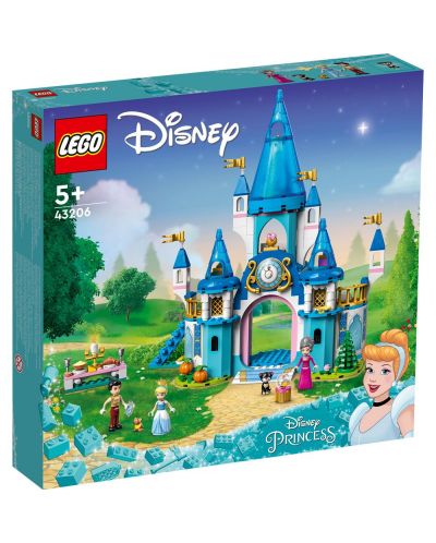 Конструктор LEGO Disney - Замъкът на Пепеляшка и Чаровния принц (43206) - 1