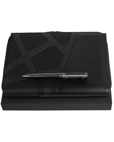 Комплект химикалка и конферентна папка Hugo Boss Craft - Черни - 1