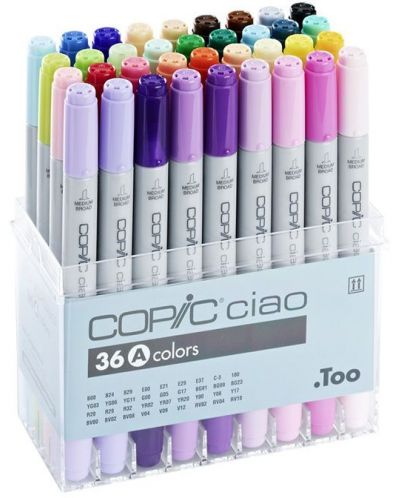 Комплект маркери Too Copic Ciao - Set A, 36 цвята - 1