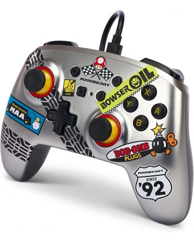 Контролер PowerA - Enhanced, жичен, за Nintendo Switch, Mario Kart - 4