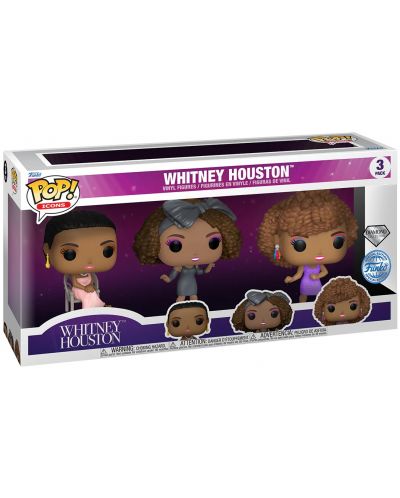 Комплект фигури Funko POP! Icons: Whitney Houston - Whitney Houston (Diamond Collection) (Special Edition) - 2