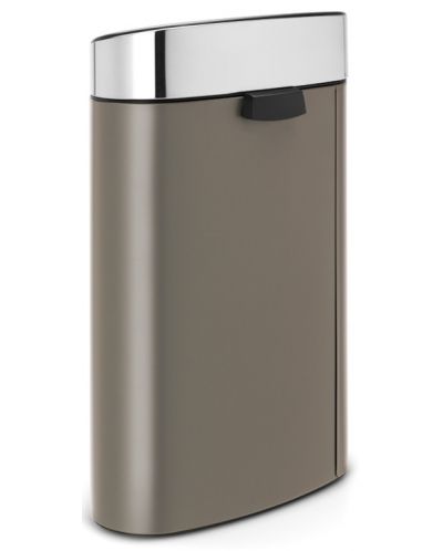 Кош за отпадъци Brabantia - Touch Bin New, 40 l, Platinum, капак металик - 3