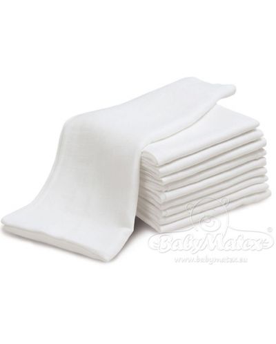 Комплект памучни пелени Baby Matex - 70 х 80 cm, 5 броя - 2