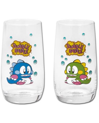 Комплект чаши за вода ItemLab Games: Bubble Bobble - Bub and Bob - 1
