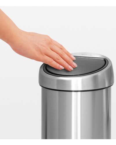 Кош за отпадъци Brabantia - Touch Bin, 3 l, Matt Steel - 4