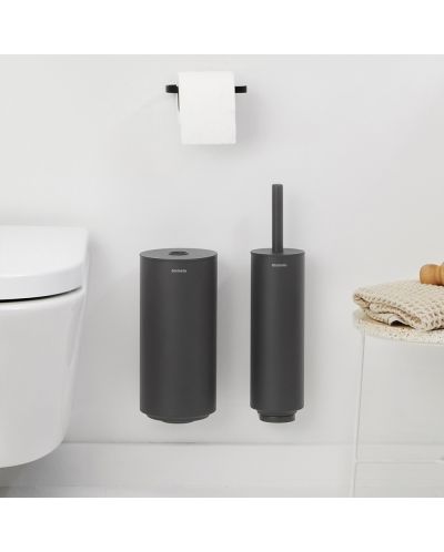 Комплект от 3 аксесоара за тоалетна Brabantia - MindSet, Mineral Infinite Grey - 3