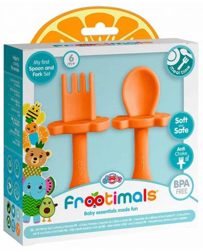 Комплект прибори за хранене Kids Licensing Frootimals - Пеперуда - 2