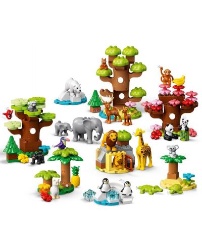Конструктор LEGO Duplo - Диви животни от целия свят (10975) - 3