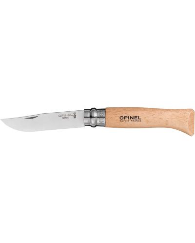Комплект нож с кания Opinel Inox - №8, бук - 2