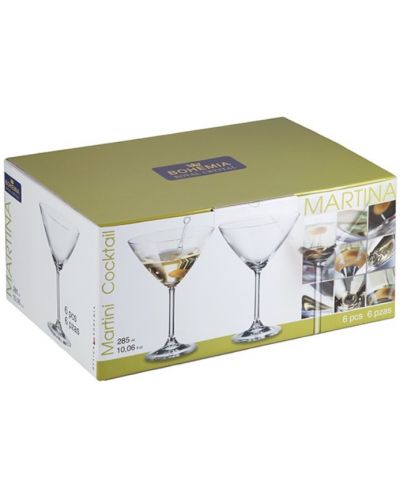 Комплект чаши за мартини Bohemia - Royal Martina, 6 броя x 285 ml - 3