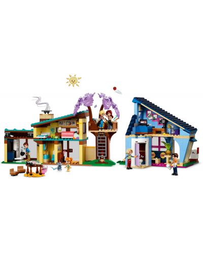 Конструктор LEGO Friends - Фамилните къщи на Оли и Пейсли (42620) - 3