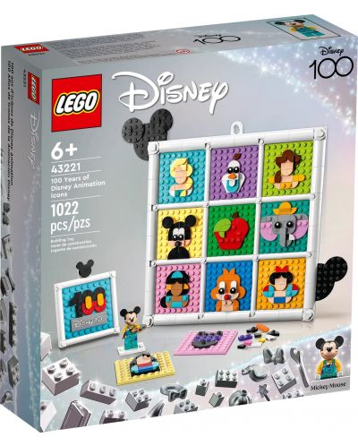 Конструктор LEGO Disney - 100 години анимационни легенди от Disney (43221) - 1