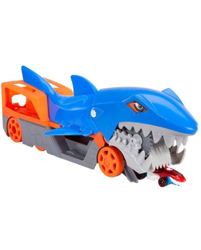 Комплект Mattel Hot Wheels - Автовоз акула, с 1 кола - 4