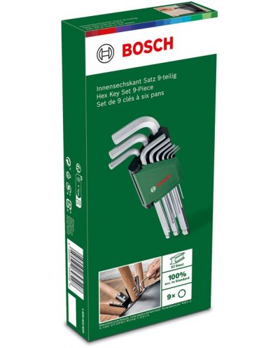 Комплект шестограми Bosch - 9 броя - 4