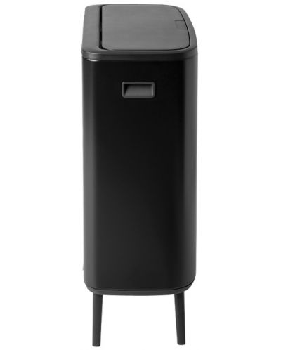 Кош за отпадъци Brabantia - Bo Touch Hi, 2 x 30 l, Matt Black - 3