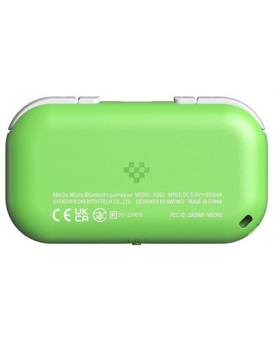 Безжичен контролер 8BitDo - Micro Gamepad, зелен (Nintendo Switch/PC) - 4
