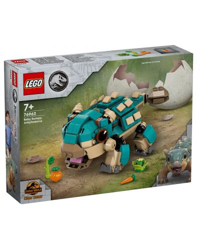 Конструктор LEGO Jurassic World - Бебето Бъмпи: анкилозавър (76962) - 1