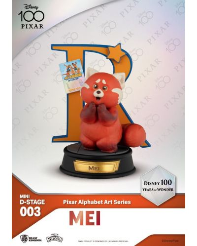 Комплект мини фигури Beast Kingdom Disney: 100 Years of Wonder - Pixar Alphabet Art, 10 cm - 8