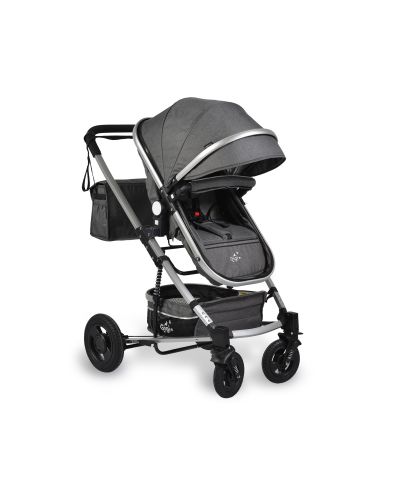 Бебешка комбинирана количка Moni - Gigi, тъмносива - 1