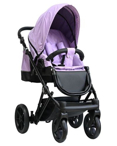 Комбинирана бебешка количка 3 в 1 Tutek - Diamos Pro 3, лилава - 3