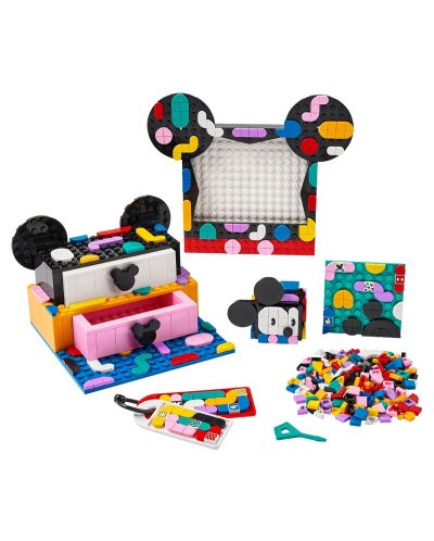 Конструктор LEGO Dots - Мики Маус и Мини Маус, Кутия за училищни проекти (41964) - 2