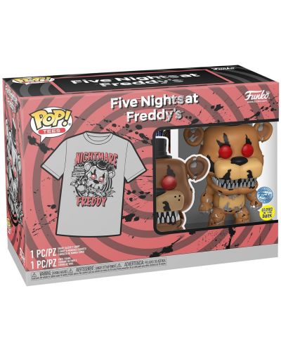 Комплект Funko POP! Collector's Box: Games: Five Nights at Freddy's - Nightmare Freddy (Glows in the Dark) (Special Edition) - 6