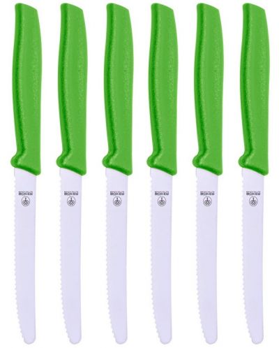 Комплект от 6 ножа Boker - Manufaktur Sandwich, 10.5 cm, зелени - 1