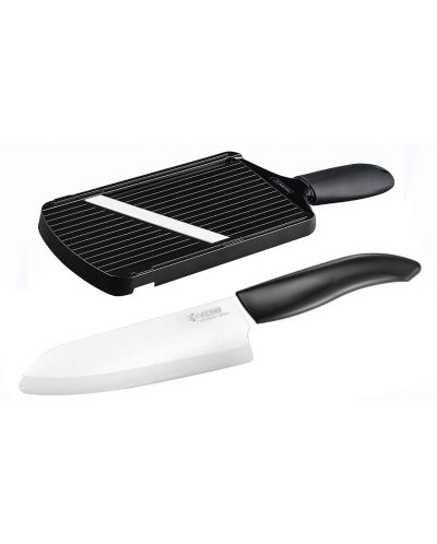 Комплект керамичен нож и ренде Kyocera - черен - 1