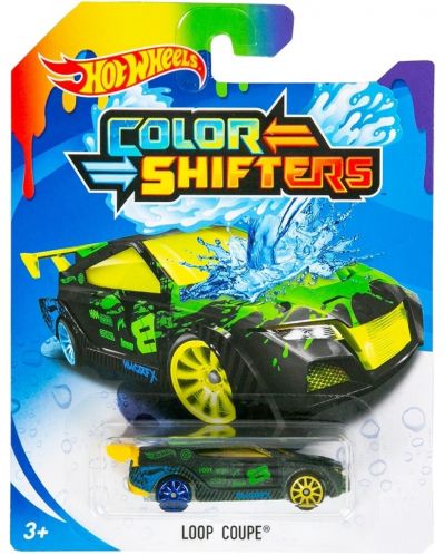 Количка с променящ се цвят Hot Wheels Colour Shifters - Loop Coupe, 1:64 - 1