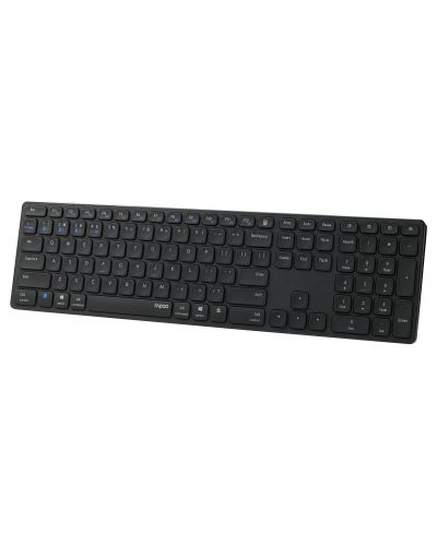 Комплект клавиатура и мишка Rapoo - 9800M, безжичен, черен - 6