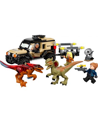 Конструктор LEGO Jurassic World - Транспорт на Пирораптор и Дилофозавър (76951) - 2