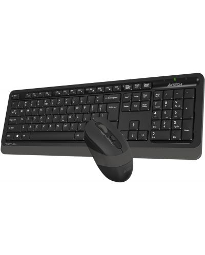 Комплект клавиатура и мишка A4tech - F1010 Fstyler, черен/сив - 2