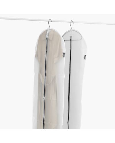 Комплект от 2 калъфа за дрехи Brabantia - 60 x 150 cm, Transparent/Grey - 3