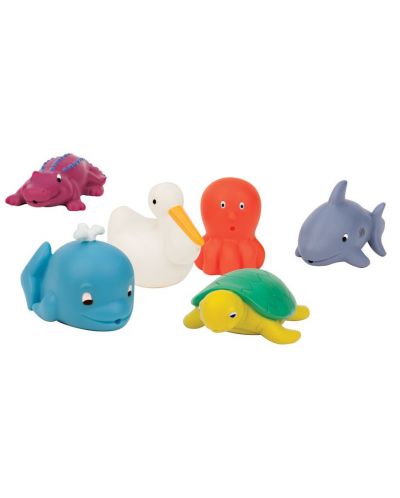 Комплект играчки за баня Battat - Море - 1
