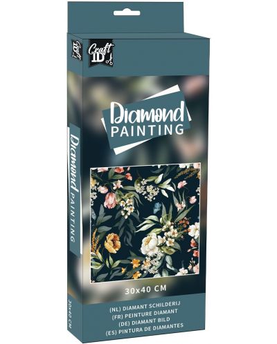 Комплект за рисуване с мъниста Grafix - Цветя - 1